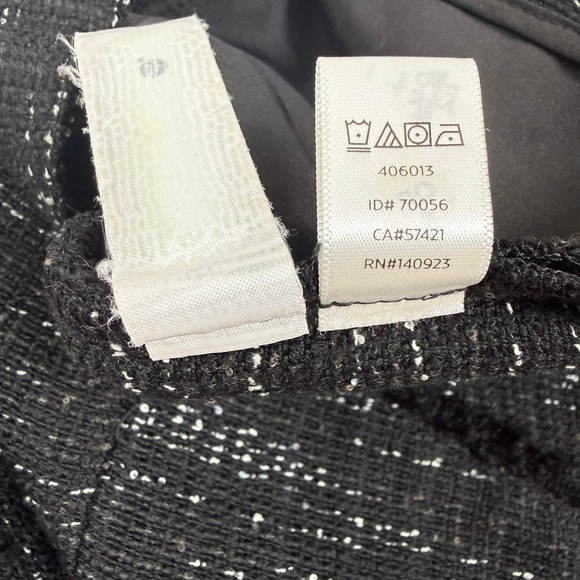 Ann Taylor LOFT Tweed Fringe Shorts Black White‎ Sparkle Women's Size 2 - Picture 4 of 5